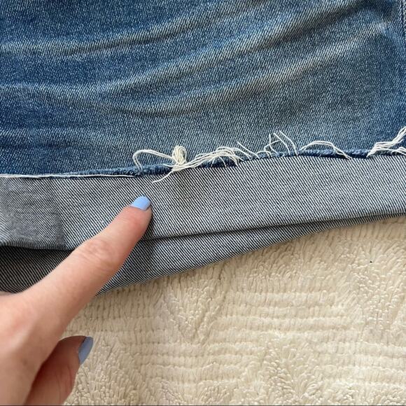 Madewell High-Rise Denim Boyshorts: Button-Through Edition - Picture 4 of 9
